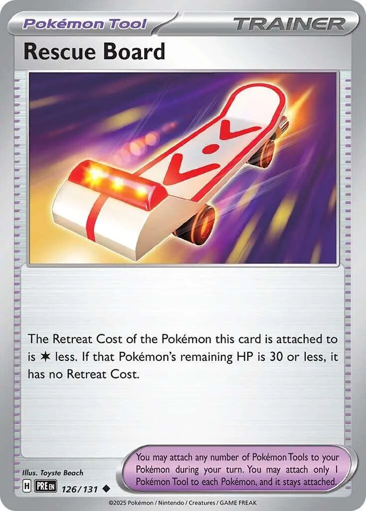 [Binder Condition] Rescue Board #126 Pokemon Prismatic Evolutions