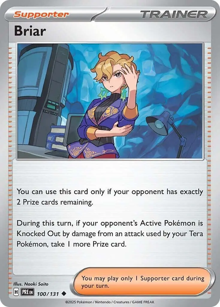 [Binder Condition] Briar #100 Pokemon Prismatic Evolutions