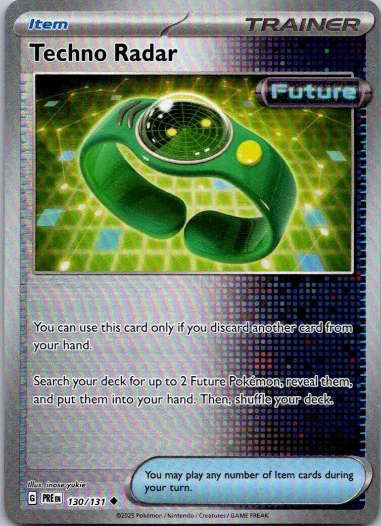 [Binder Condition] Techno Radar [Reverse] #130 Pokemon Prismatic Evolutions