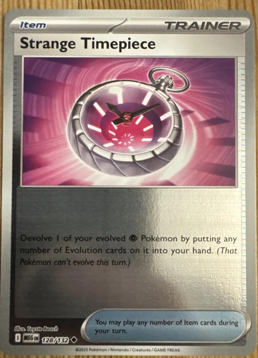 [Binder Condition] Strange Timepiece [Reverse Holo] #128 Pokemon Mega Evolution