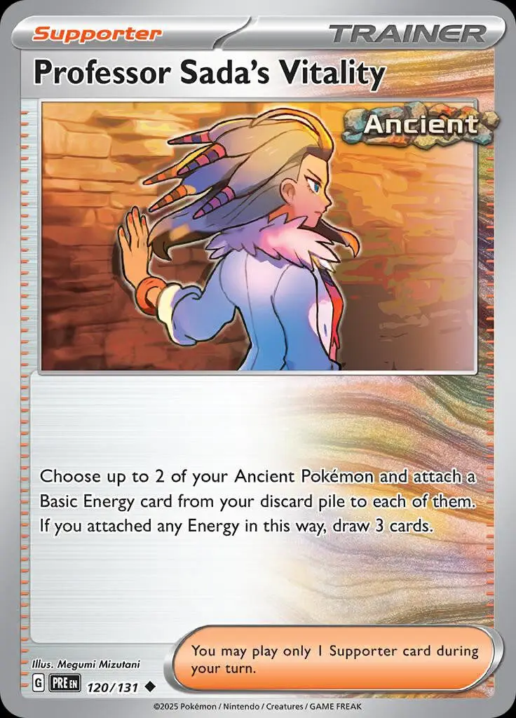 [Binder Condition] Professor Sada's Vitality #120 Pokemon Prismatic Evolutions