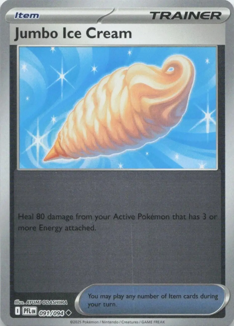 [Binder Condition] Jumbo Ice Cream [Reverse Holo] #91 Pokemon Phantasmal Flames
