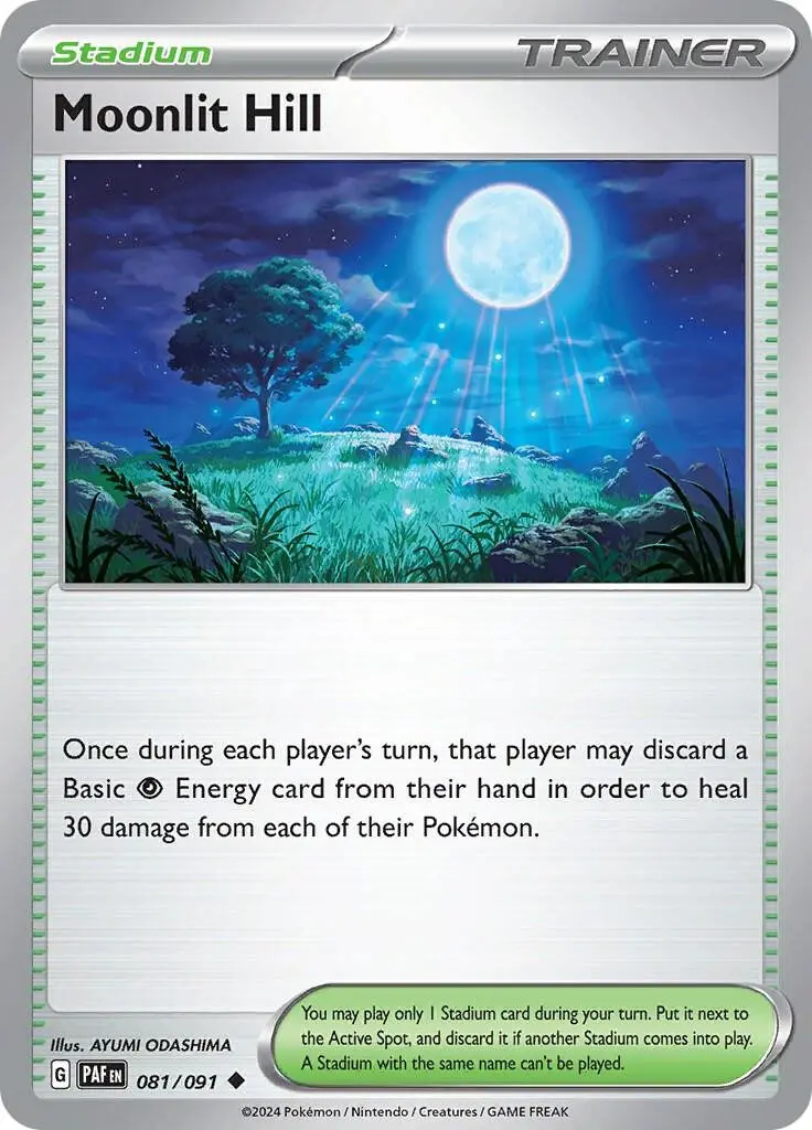 [Binder Condition] Moonlit Hill #81 Pokemon Paldean Fates