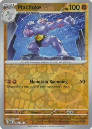[Binder Condition] Machoke [Reverse Holo] #67 Pokemon Scarlet & Violet 151