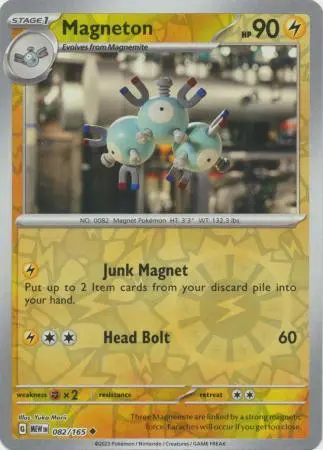 [Binder Condition] Magneton [Reverse Holo] #82 Pokemon Scarlet & Violet 151