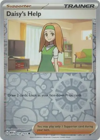 [Binder Condition] Daisy's Help [Reverse Holo] #158 Pokemon Scarlet & Violet 151