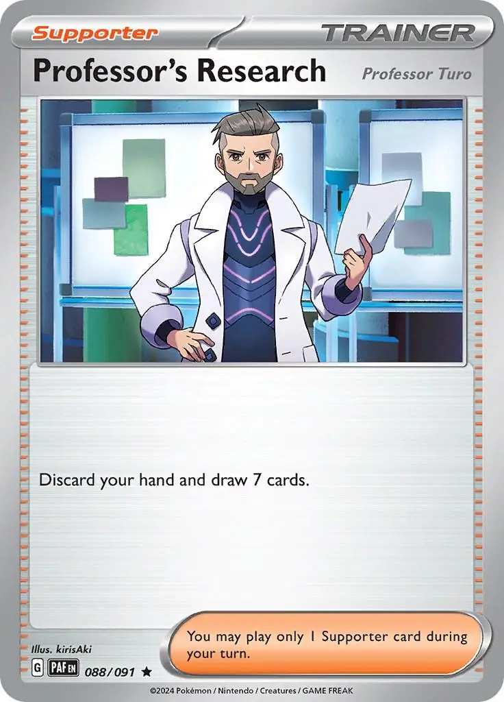 [Binder Condition] Professor's Research #88 Pokemon Paldean Fates
