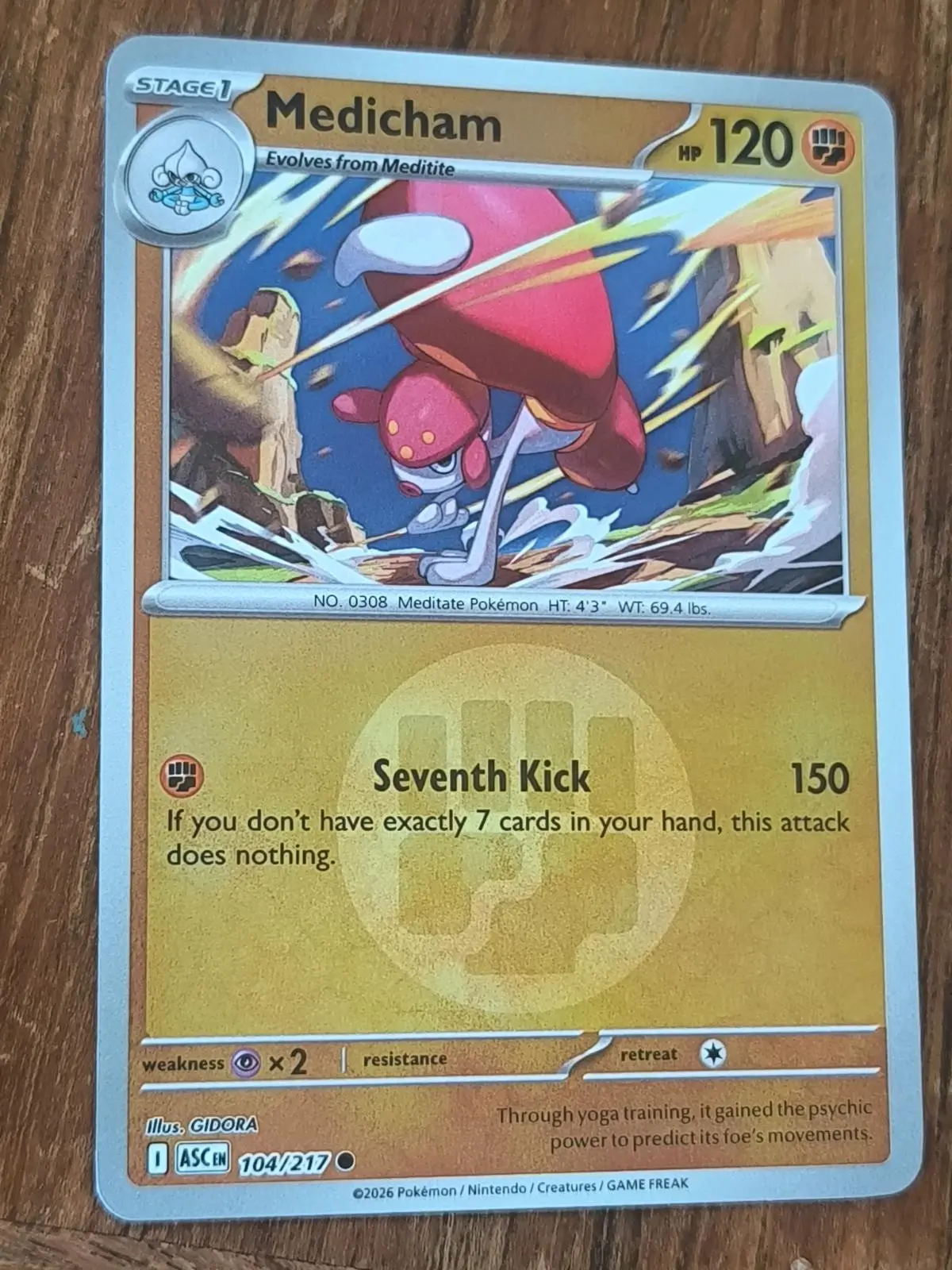 [Binder Condition] Medicham [Energy] #104 Pokemon Ascended Heroes