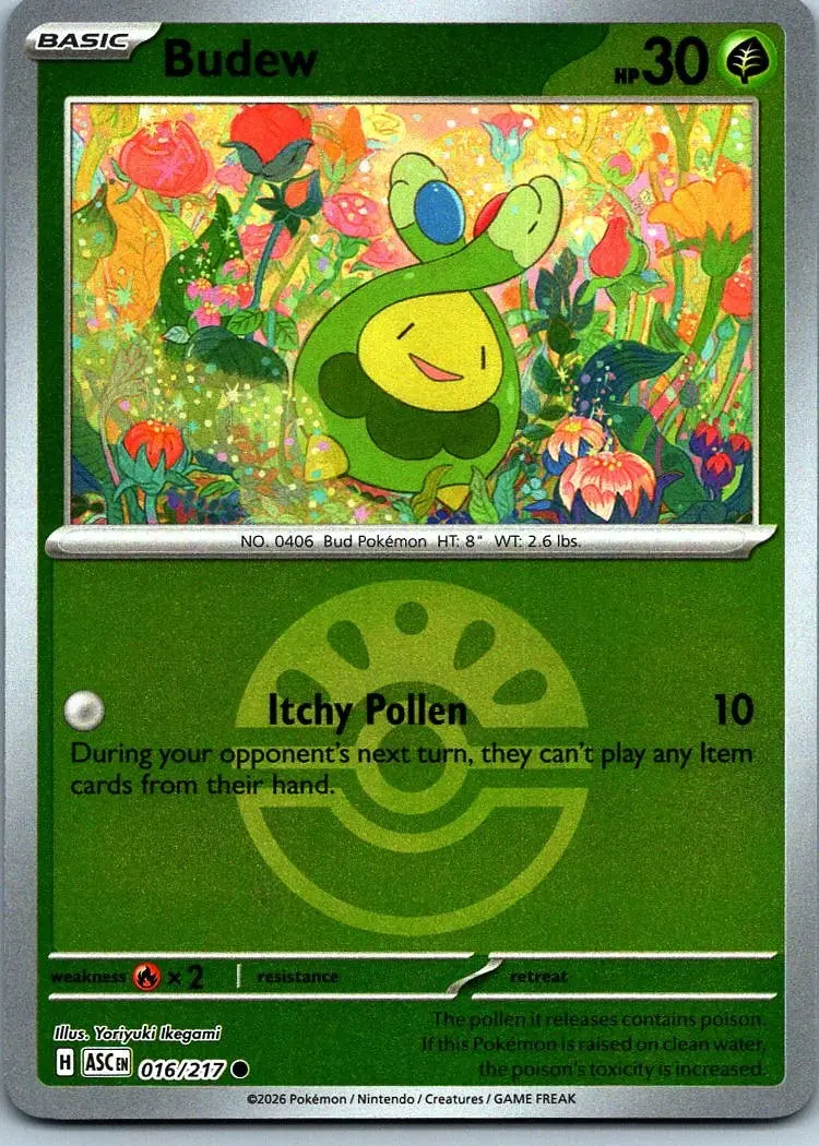 [Binder Condition] Budew [Ball] #16 Pokemon Ascended Heroes