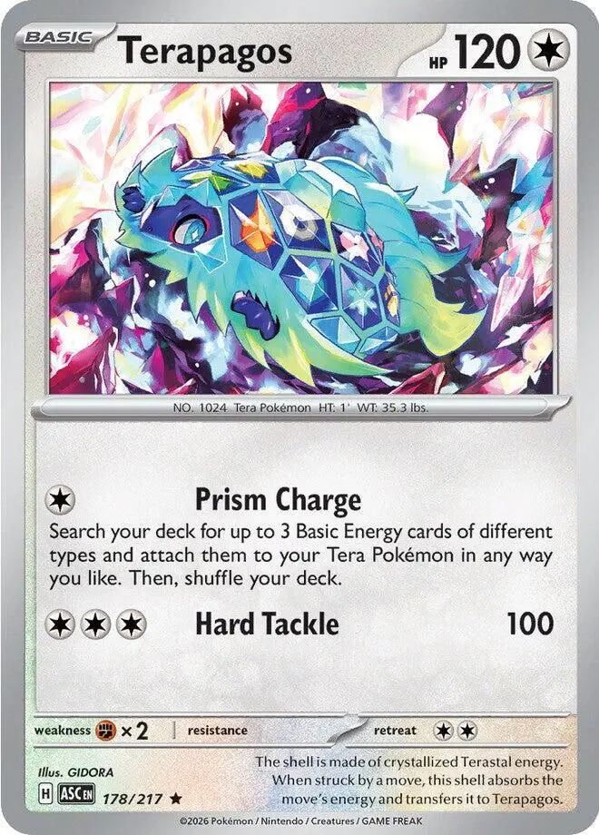 [Binder Condition] Terapagos #178 Pokemon Ascended Heroes