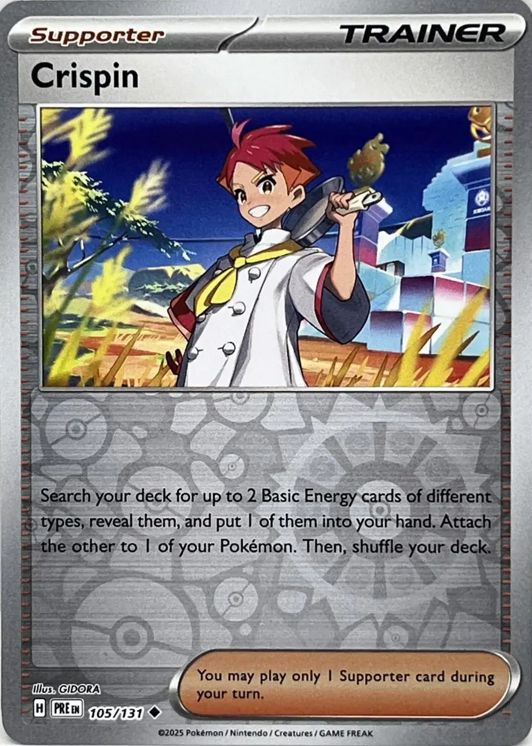 [Binder Condition] Crispin [Reverse] #105 Pokemon Prismatic Evolutions