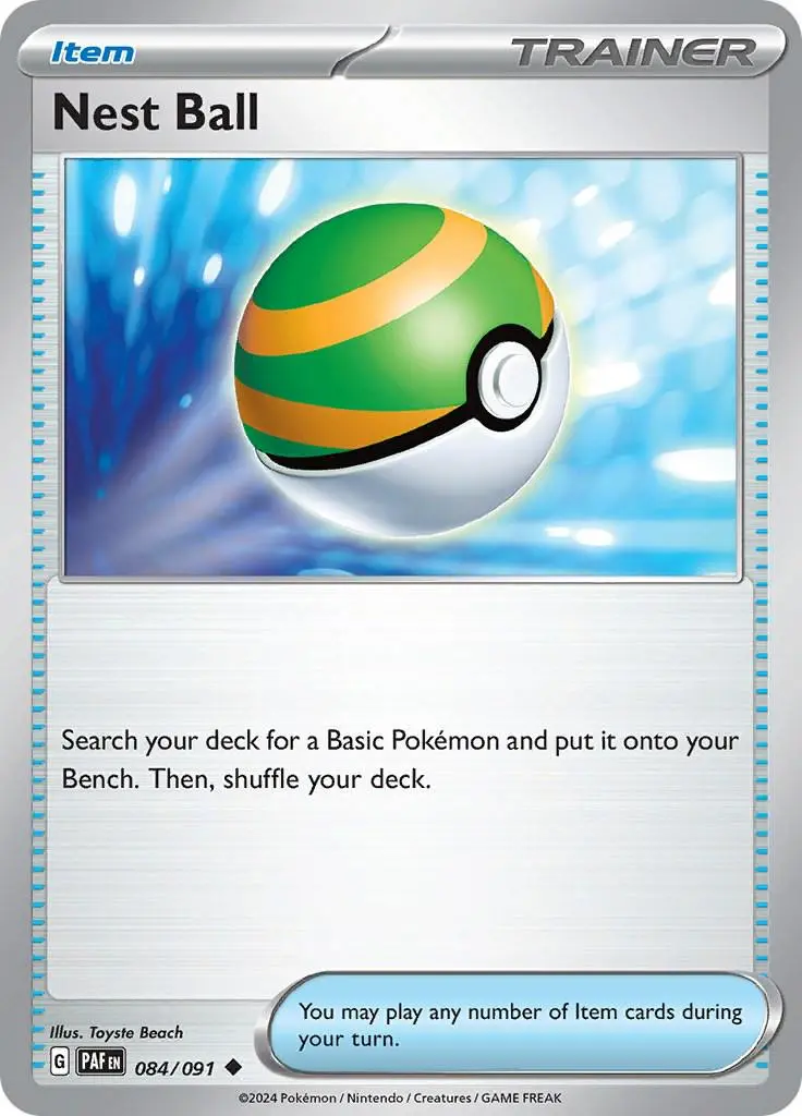 [Binder Condition] Nest Ball #84 Pokemon Paldean Fates