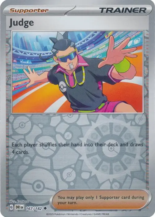 [Binder Condition] Judge [Reverse Holo] #167 Pokemon Destined Rivals