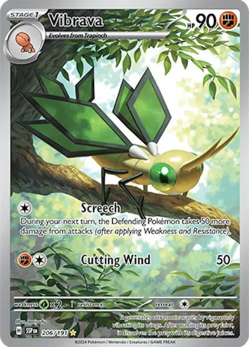 [Binder Condition] Vibrava #206 Pokemon Surging Sparks