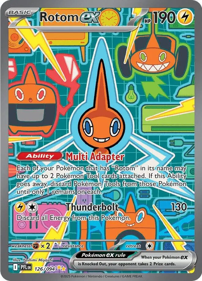 [Binder Condition] Rotom ex #126 Pokemon Phantasmal Flames