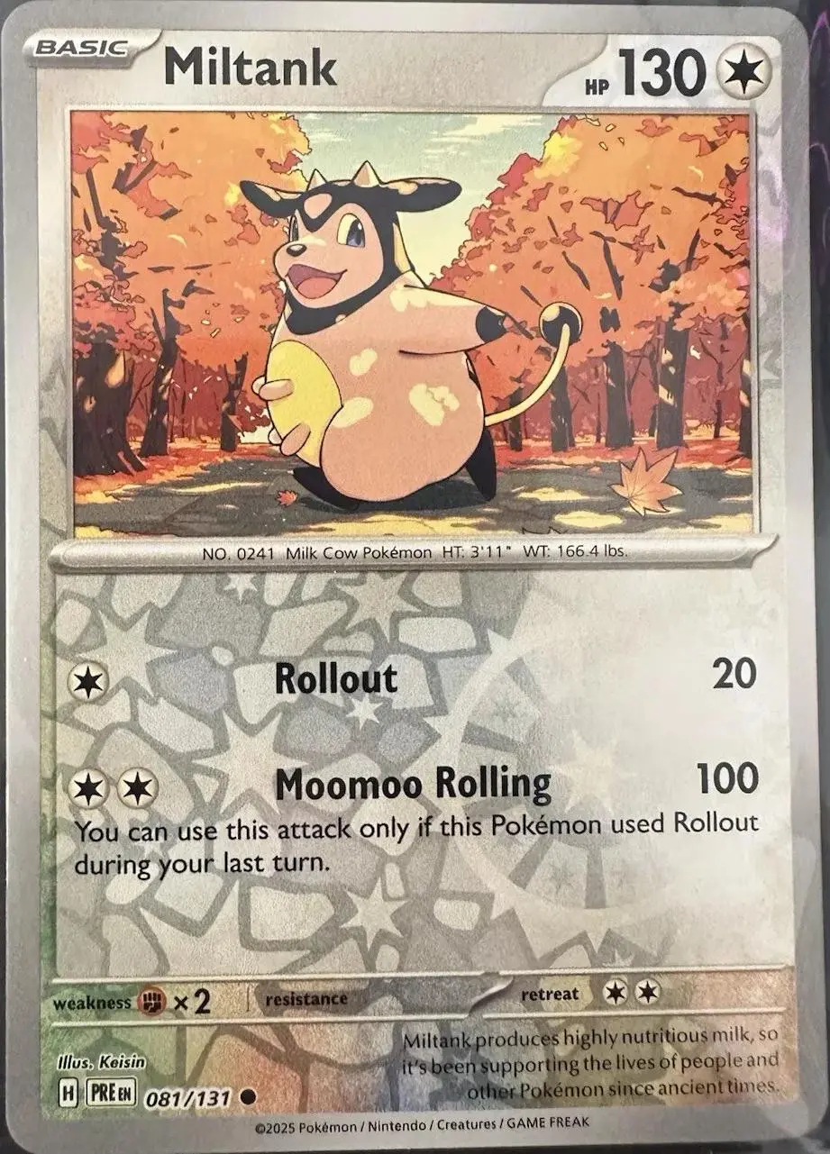 [Binder Condition] Miltank [Reverse] #81 Pokemon Prismatic Evolutions