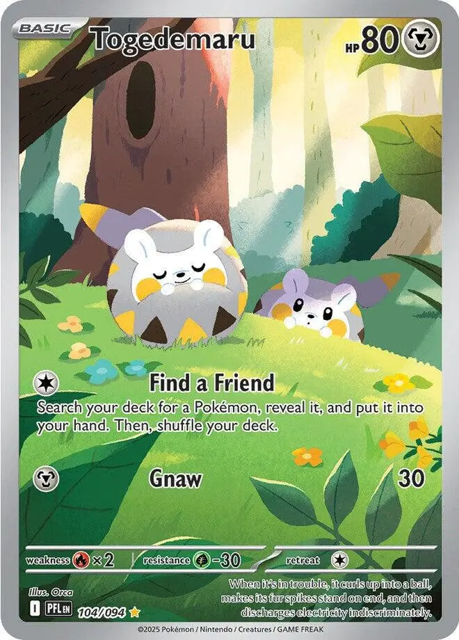 [Binder Condition] Togedemaru #104 Pokemon Phantasmal Flames