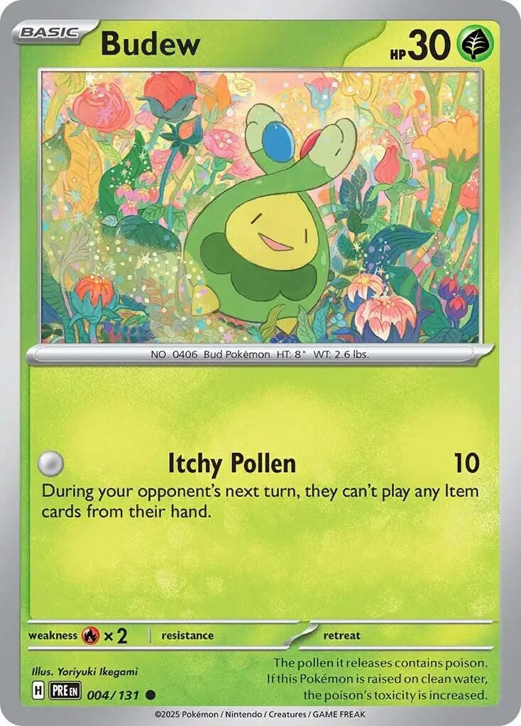 [Binder Condition] Budew #4 Pokemon Prismatic Evolutions