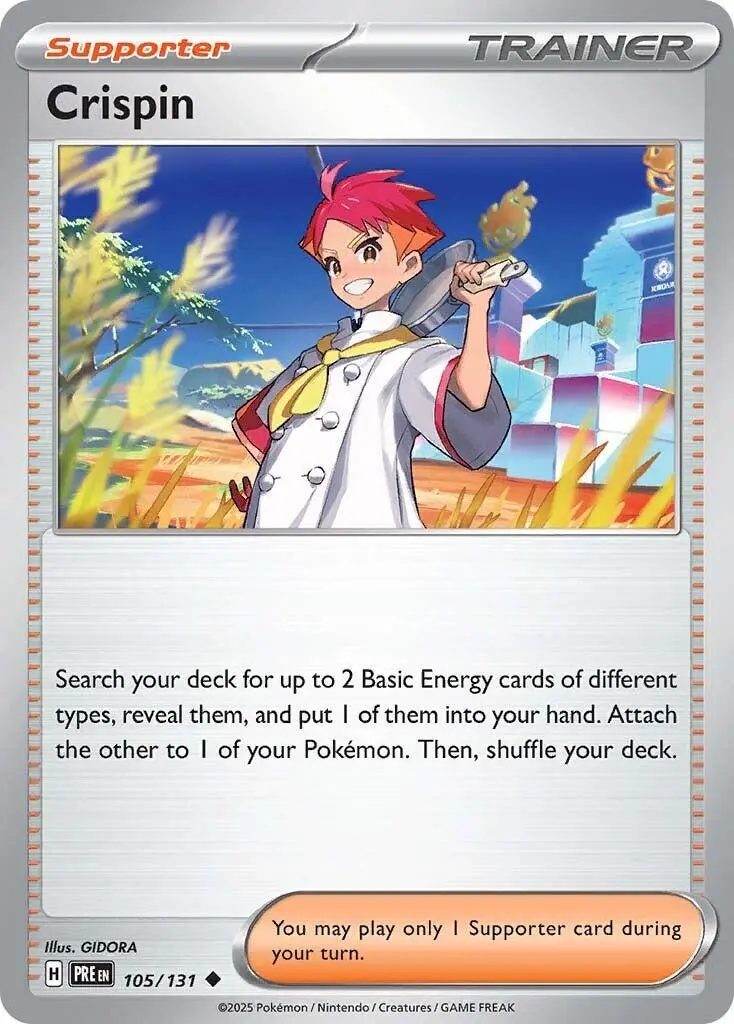[Binder Condition] Crispin #105 Pokemon Prismatic Evolutions