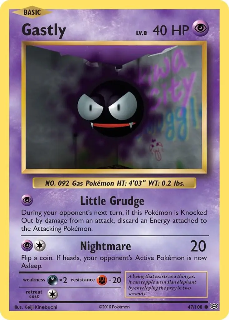 [Binder Condition] Gastly #47 Pokemon Evolutions