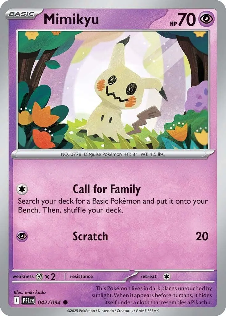 [Binder Condition] Mimikyu #42 Pokemon Phantasmal Flames