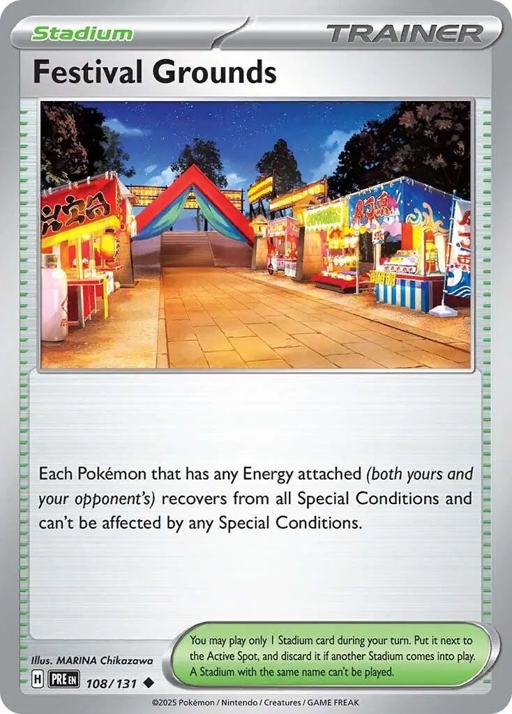 [Binder Condition] Festival Grounds #108 Pokemon Prismatic Evolutions