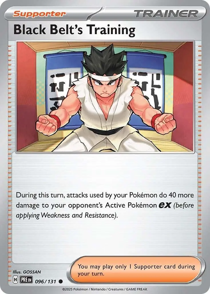 [Binder Condition] Black Belt's Training #96 Pokemon Prismatic Evolutions