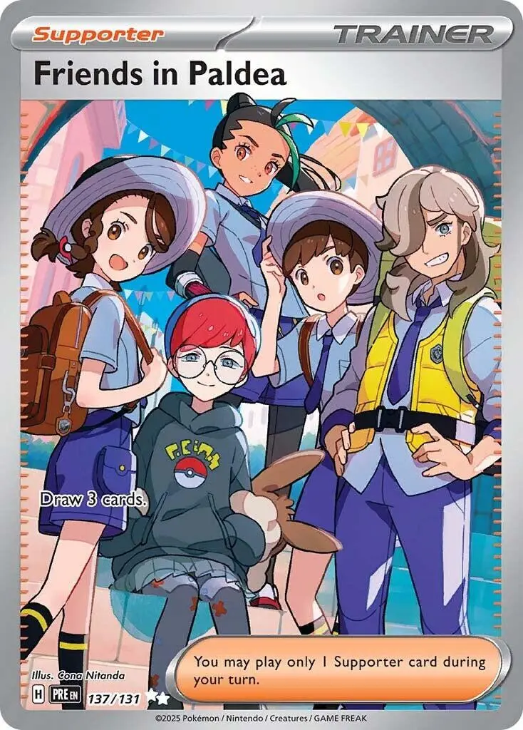 [Binder Condition] Friends in Paldea #137 Pokemon Prismatic Evolutions