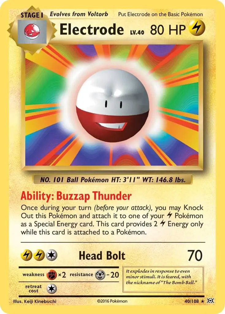 [Binder Condition] Electrode #40 Pokemon Evolutions