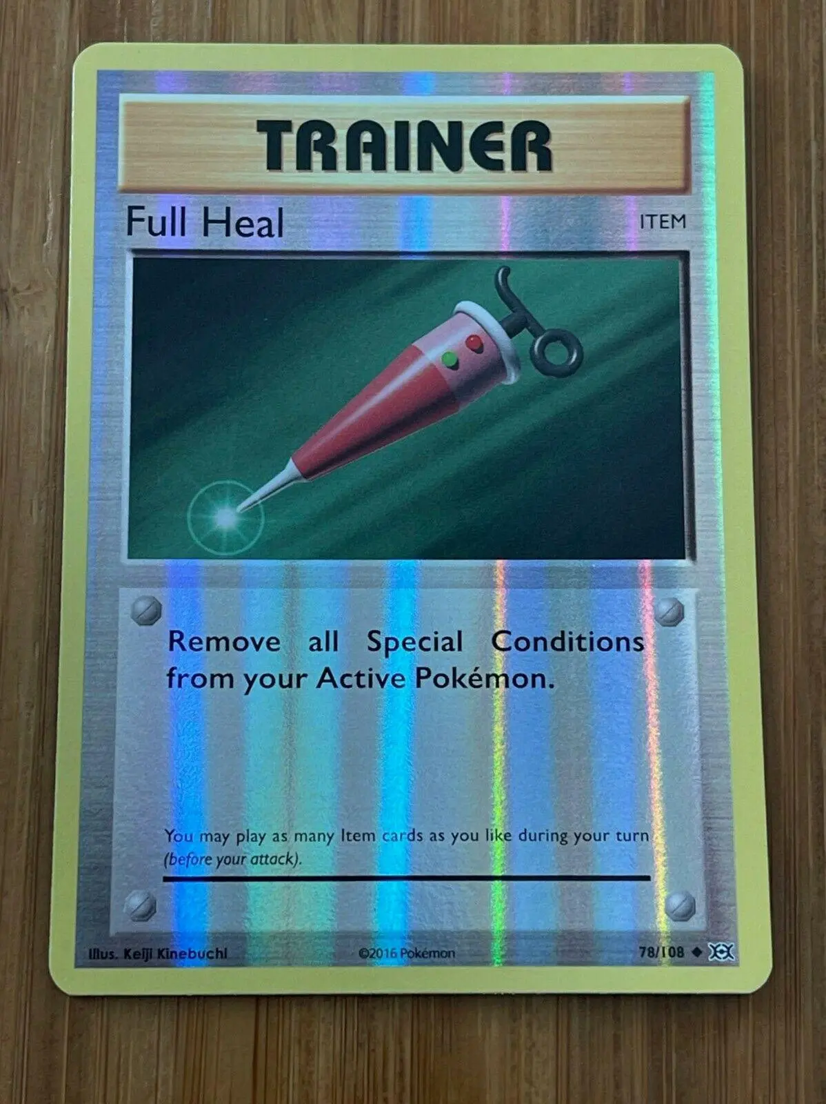 [Binder Condition] Full Heal [Reverse Holo] #78 Pokemon Evolutions