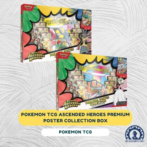 Pokemon TCG Ascended Heroes Premium Poster Collection Box ( Lucario + Gardevoir ) Set
