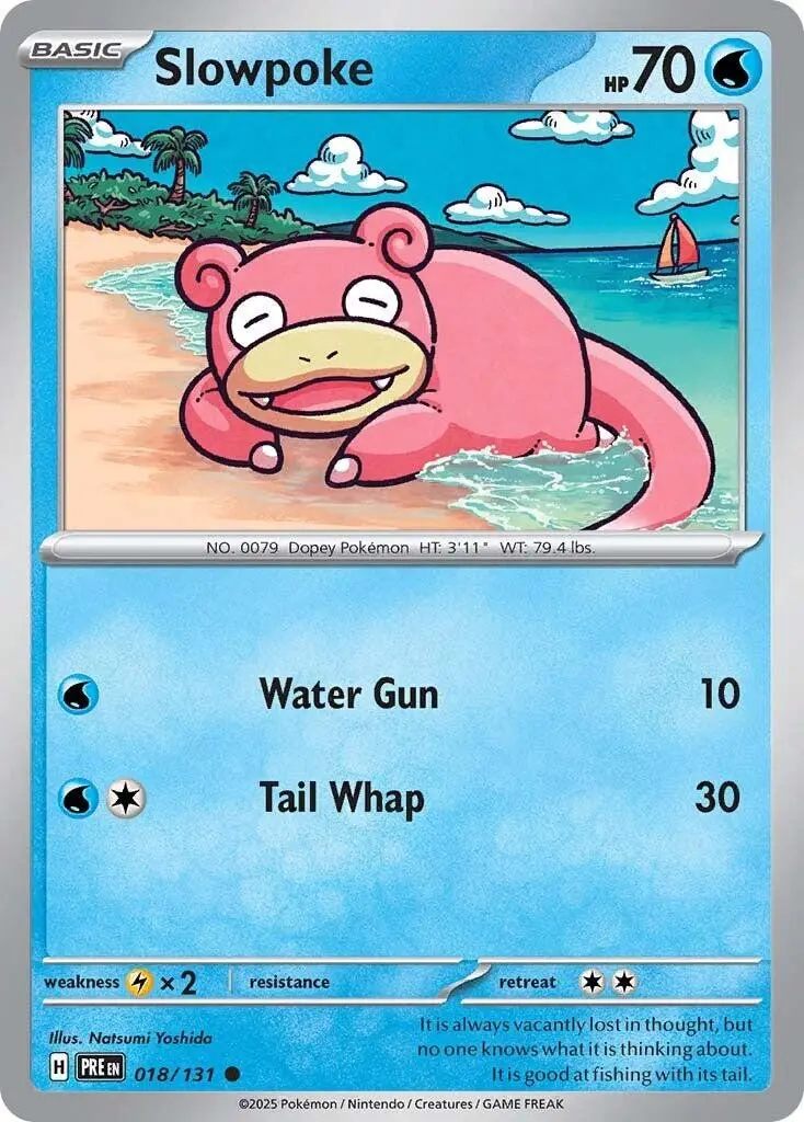 [Binder Condition] Slowpoke #18 Pokemon Prismatic Evolutions