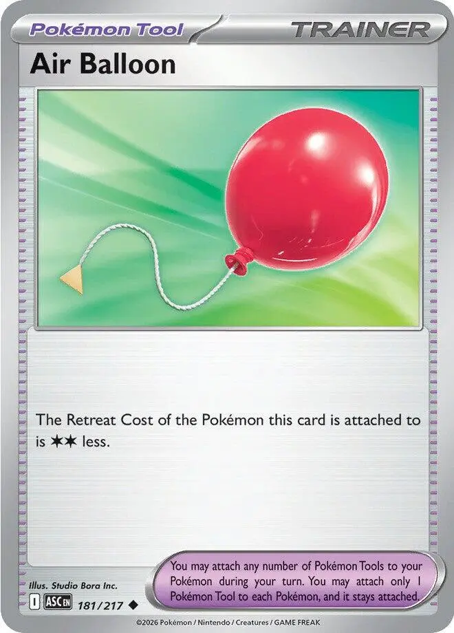 [Binder Condition] Air Balloon #181 Pokemon Ascended Heroes