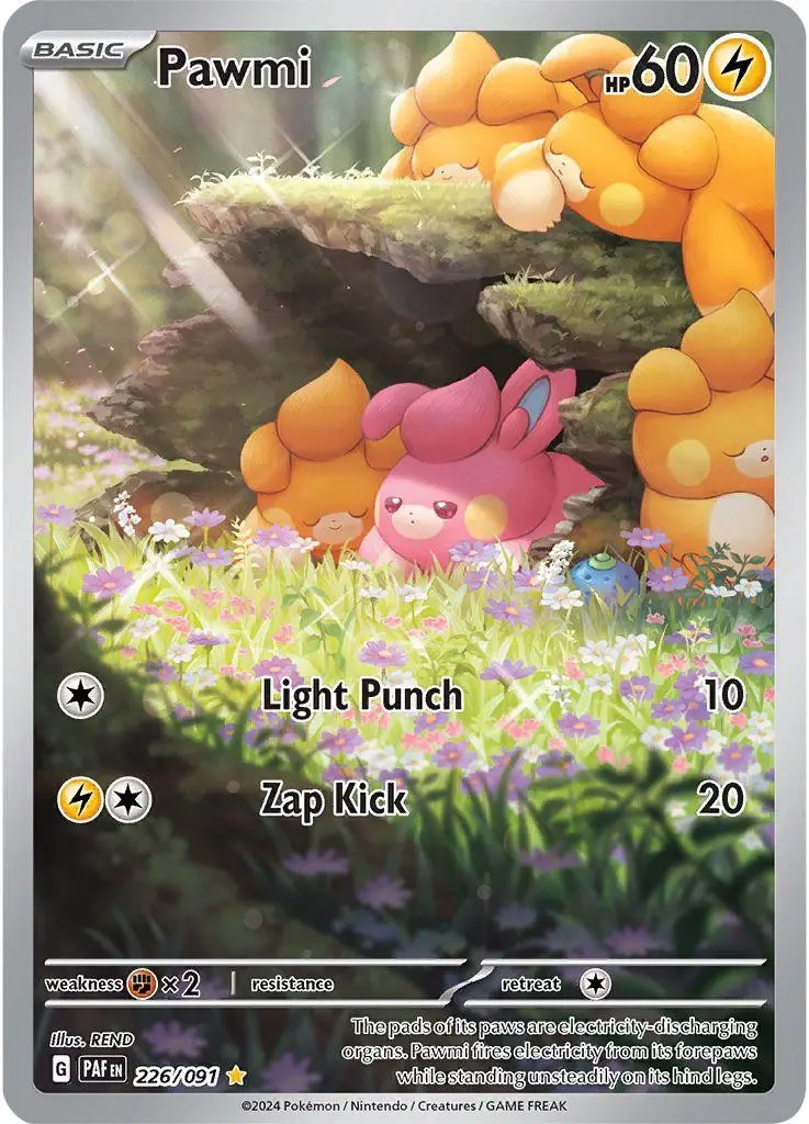 [Binder Condition] Pawmi #226 Pokemon Paldean Fates