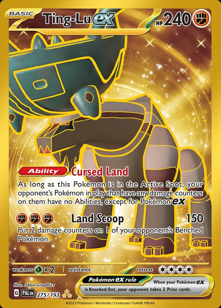 [Binder Condition] Ting-Lu ex #275 Pokemon Paldea Evolved