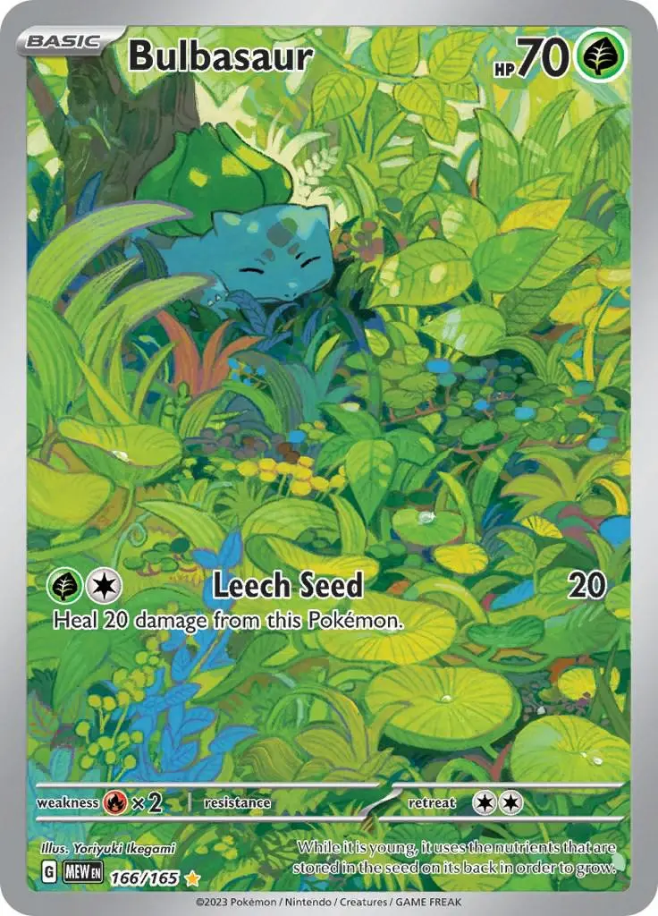 [Binder Condition] Bulbasaur #166 Pokemon Scarlet & Violet 151