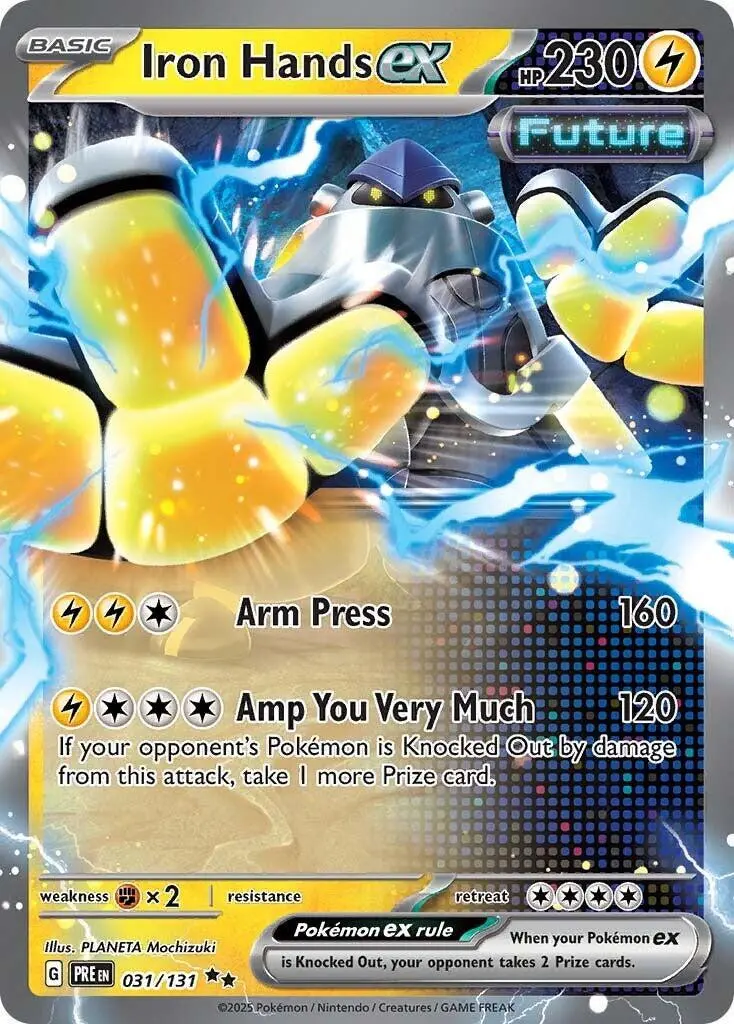 [Binder Condition] Iron Hands ex #31 Pokemon Prismatic Evolutions