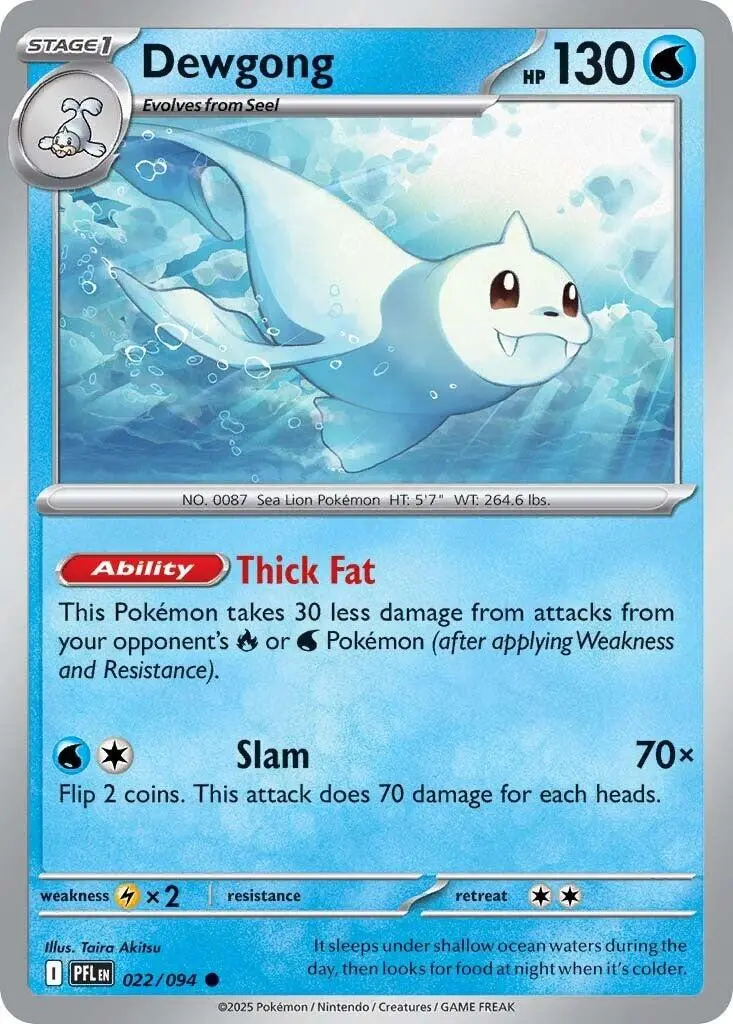 [Miscut] Dewgong #22 Pokemon Phantasmal Flames