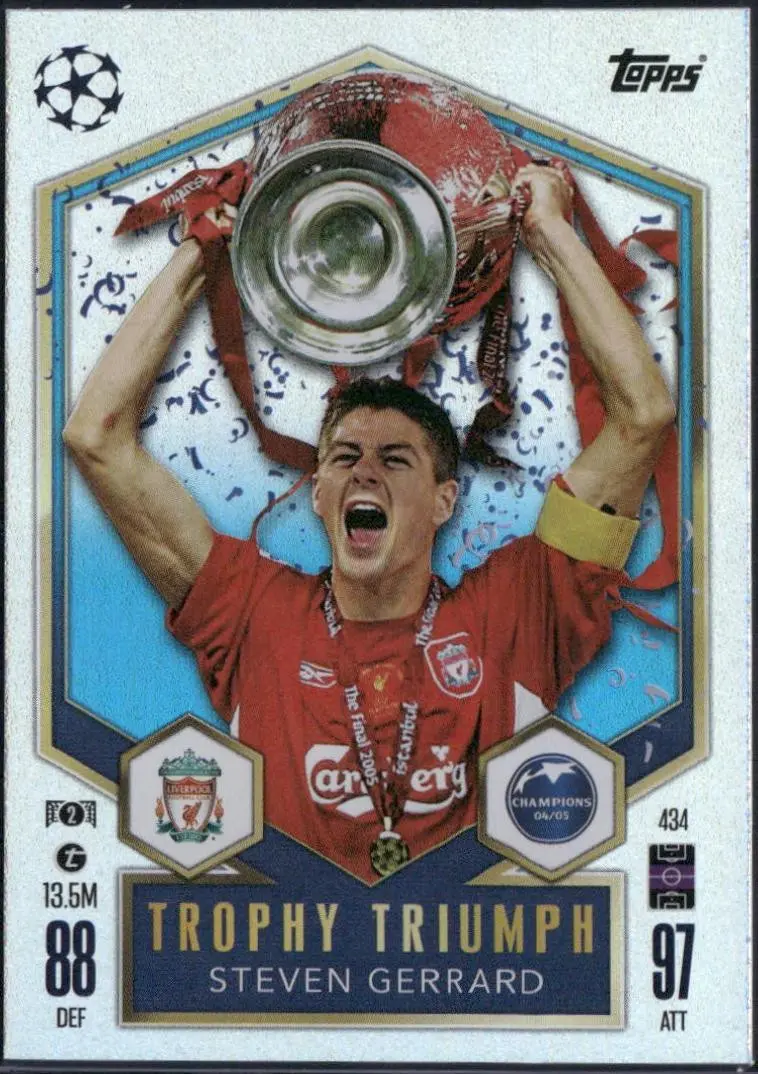 [Binder Condition] Steven Gerrard #434 2024 Topps Match Attax UEFA