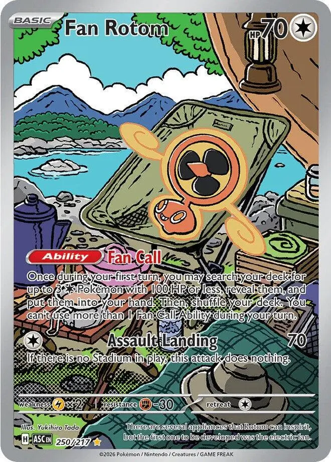[Binder Condition] Fan Rotom #250 Pokemon Ascended Heroes