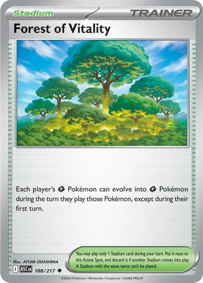 [Binder Condition] Forest of Vitality #188 Pokemon Ascended Heroes
