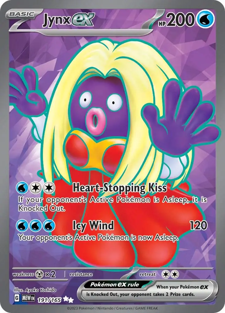 [Binder Condition] Jynx ex #191 Pokemon Scarlet & Violet 151