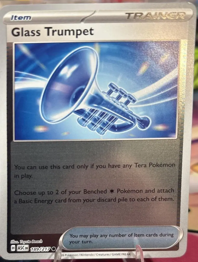 [Binder Condition] Glass Trumpet [Reverse Holo] #189 Pokemon Ascended Heroes