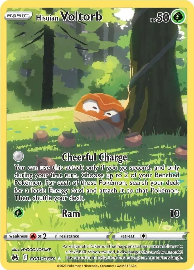[Binder Condition] Hisuian Voltorb #GG01 Pokemon Crown Zenith