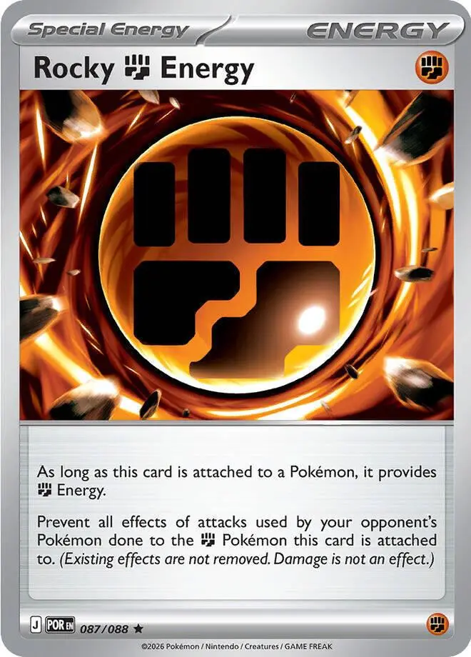 [Binder Condition] Rocky Fighting Energy #87 Pokemon Perfect Order