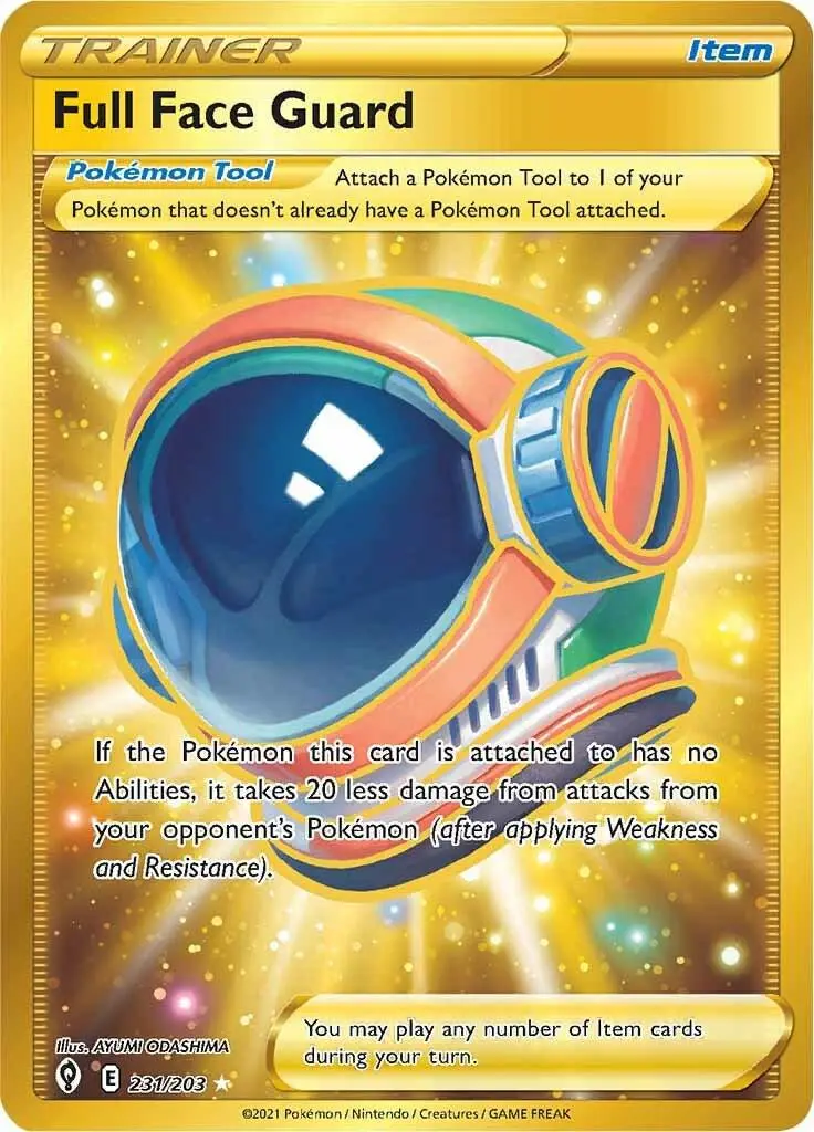 [Binder Condition] Full Face Guard #231 Pokemon Evolving Skies