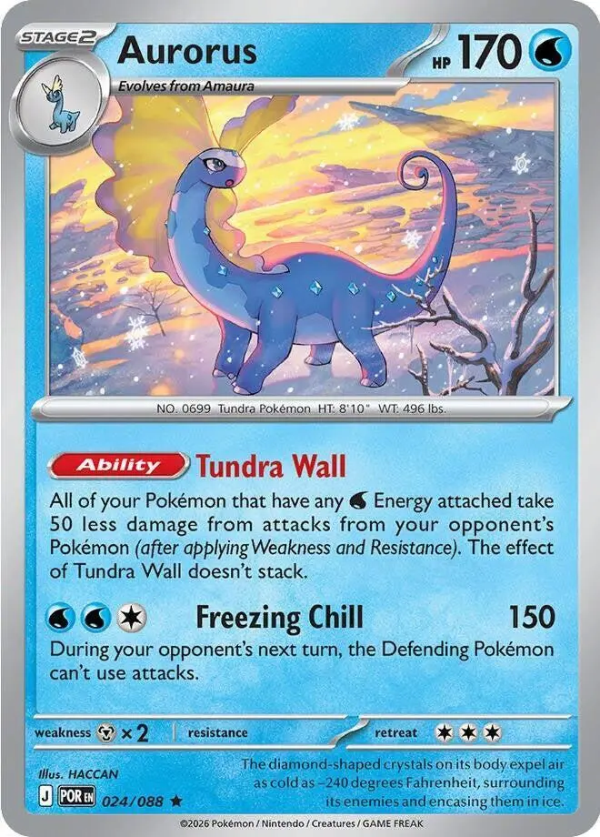 [Binder Condition] Aurorus #24 Pokemon Perfect Order