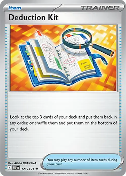 [Binder Condition] Deduction Kit #171 Pokemon Surging Sparks