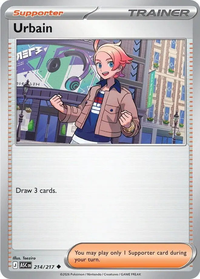 [Binder Condition] Urbain #214 Pokemon Ascended Heroes