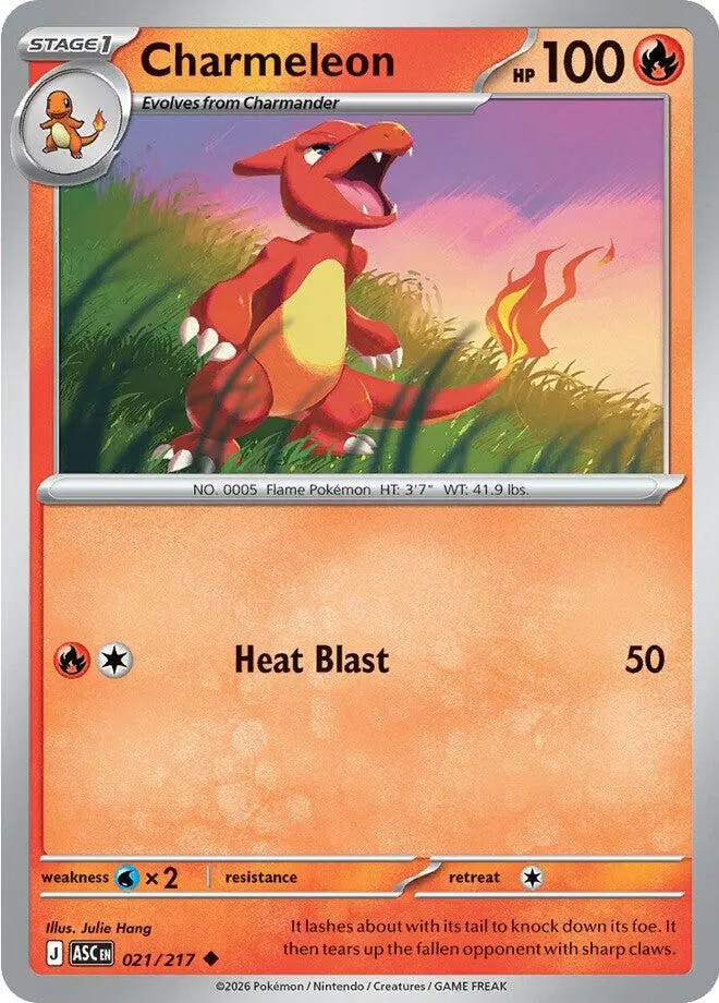 [Binder Condition] Charmeleon #21 Pokemon Ascended Heroes